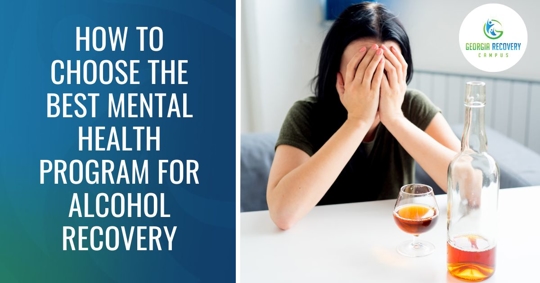 hands over face while sitting in front of alcohol