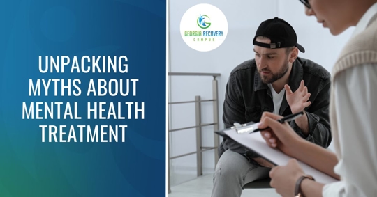 man talking to therapist